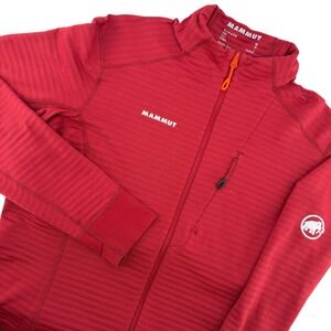 Mammut Aconcagua Light ML Jacket Mens M Red Full Zip Thermal Fleece Gorpcore Ski